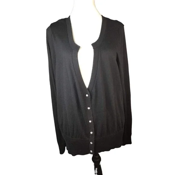 Lane Bryant Sweaters New Lane Bryant Womens Black Knit Long